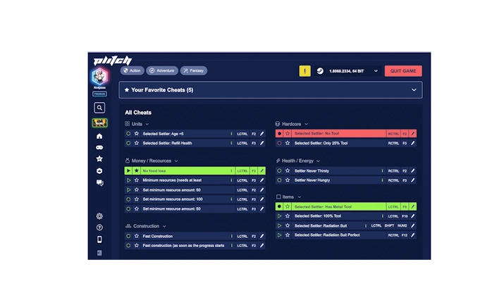 Captură de ecran a clientului desktop