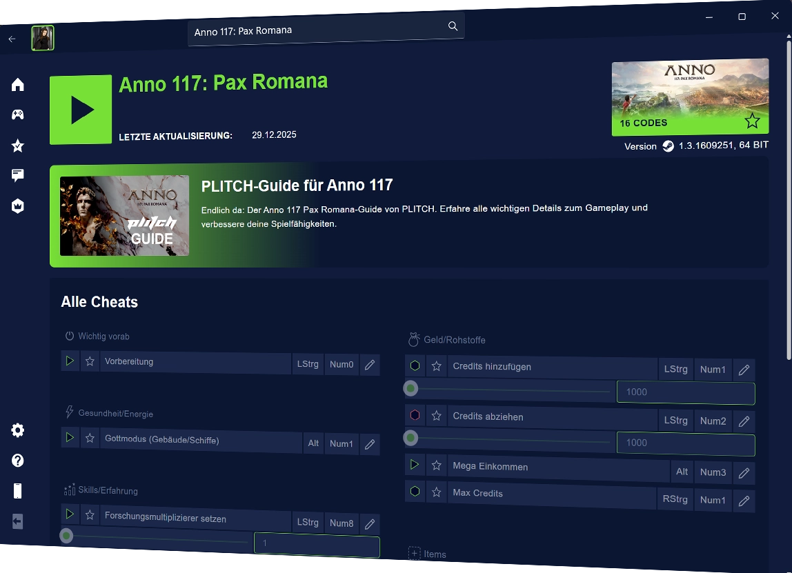 image of the PLITCH client showing an example game